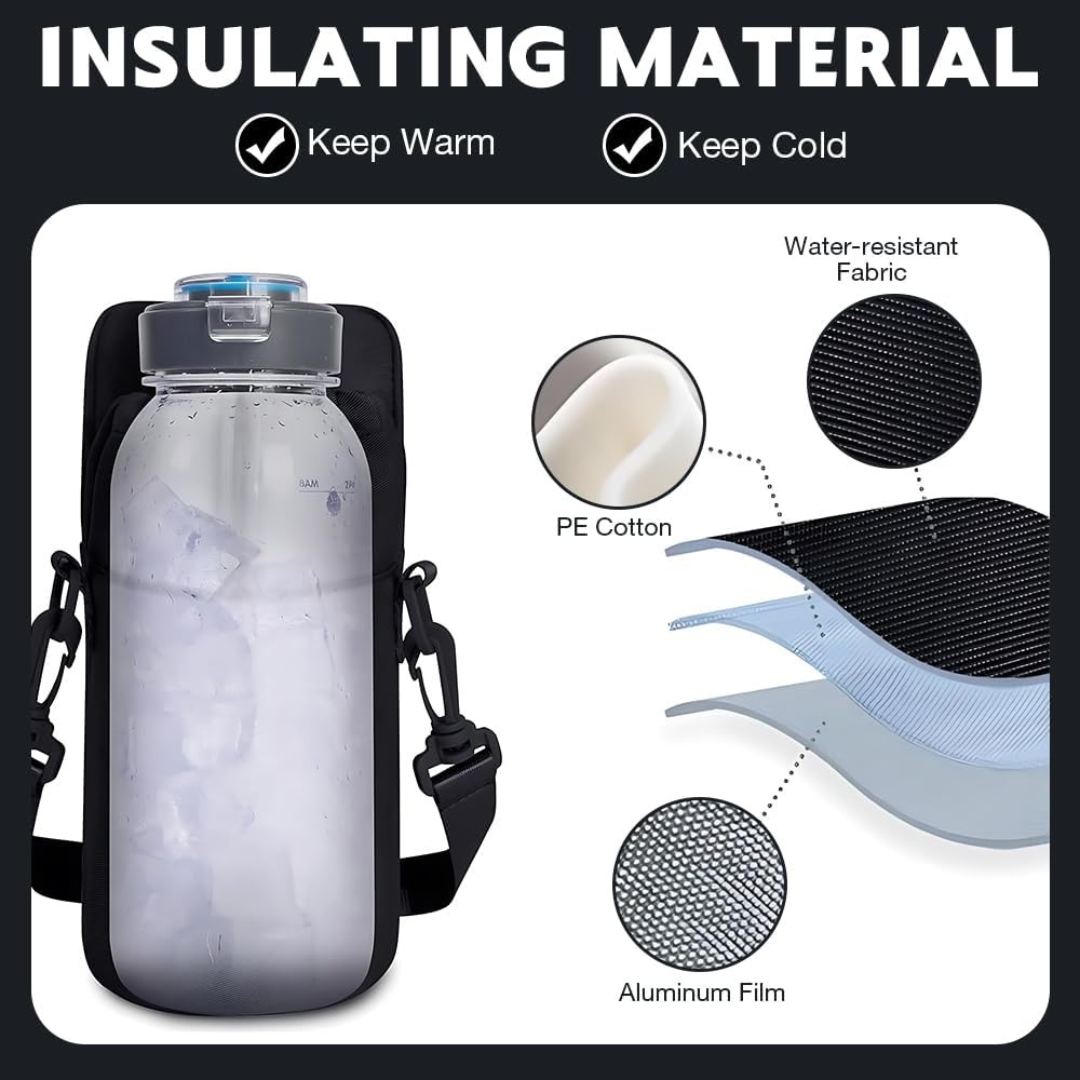 Tekko SnapGrip — Magnetic Gym Bag with Water Bottle & Phone Holder