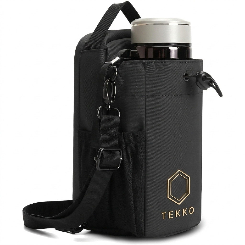 Tekko SnapGrip — Magnetic Gym Bag with Water Bottle & Phone Holder